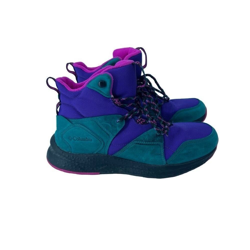 Men's Columbia Sh/Ft Outdry Boots Purple‎ Teal Waterproof 8.5 BM0843-512